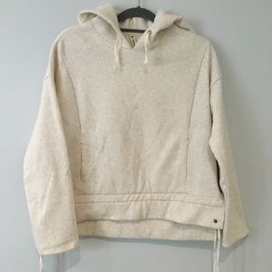 Fabletics Hoodie Pullover Sweatshirt Ivory Cream S